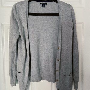 tommy hilfiger gray cardigan (Xs)